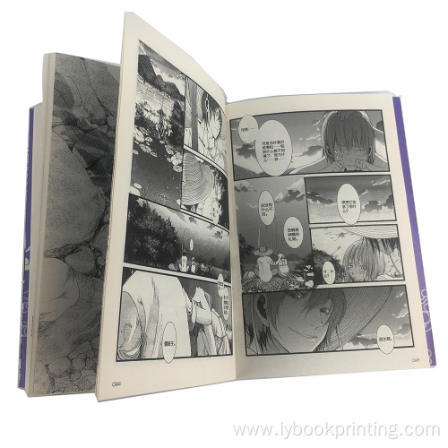 hardcover comic manga book printing cartoon